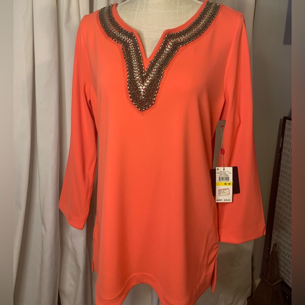 Women’s Top - NEW - Color: Melontini Bold Sunrise Size: M Material: Polyester.